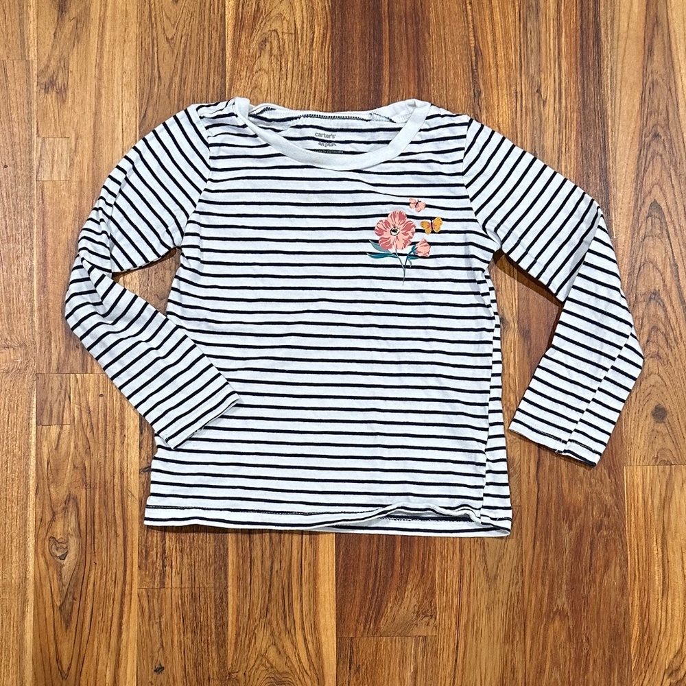 Kids Carter’s Striped Long Sleeve Tee Size 4T